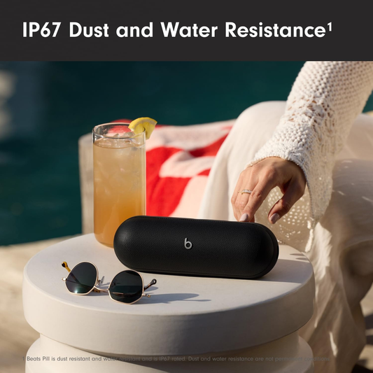 Beats Pill Portable Bluetooth Speaker Matte Black with Apple 20W USB-C Power Adapter
