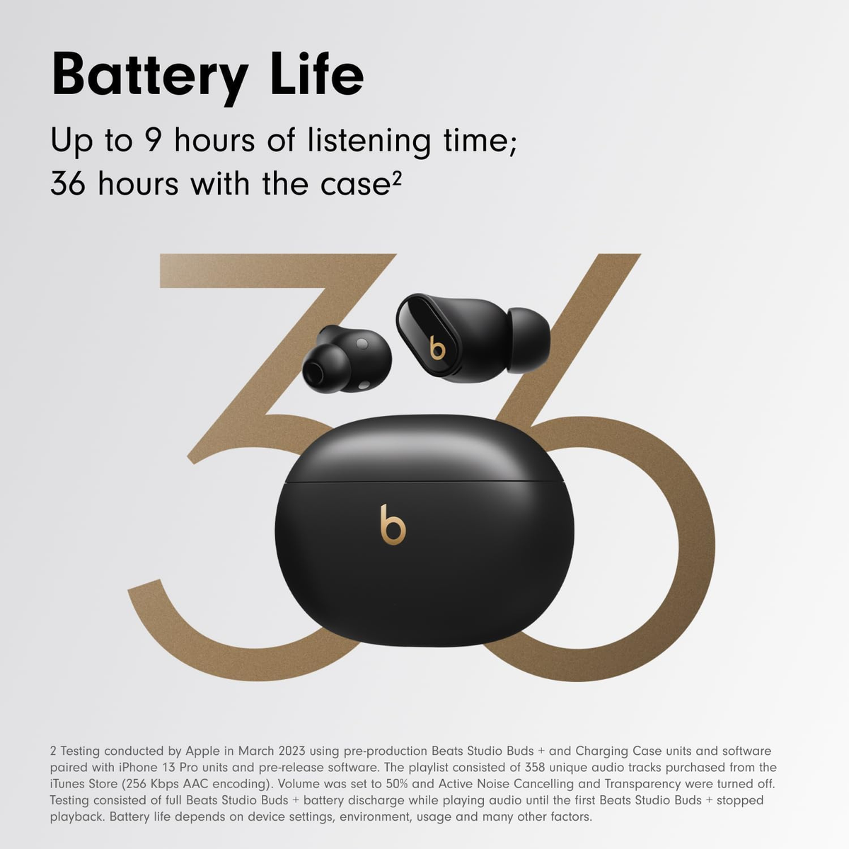Beats Studio Buds Plus True Wireless Noise Cancelling Earbuds with Apple 20W Adapter