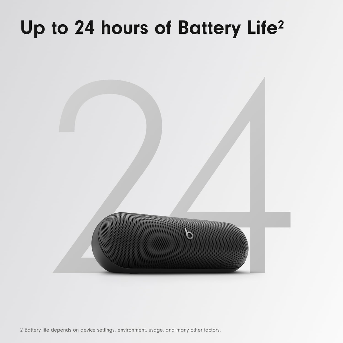 Beats Pill Portable Bluetooth Speaker Matte Black with Apple 20W USB-C Power Adapter