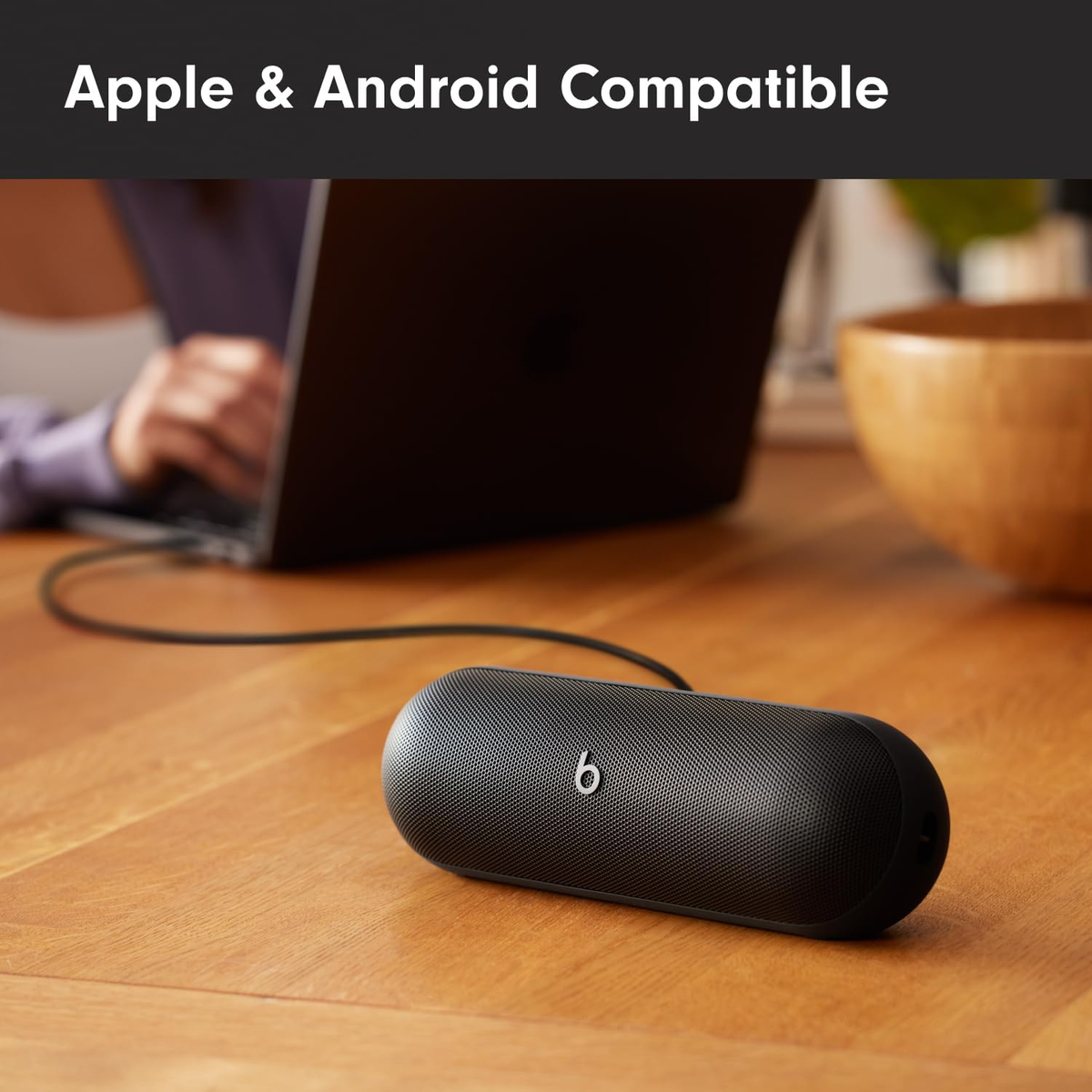 Beats Pill Portable Bluetooth Speaker Matte Black with Apple 20W USB-C Power Adapter