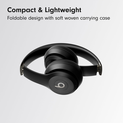 Beats Solo 4 Wireless On-Ear Bluetooth Headphones with Apple 20W Adapter Matte Black