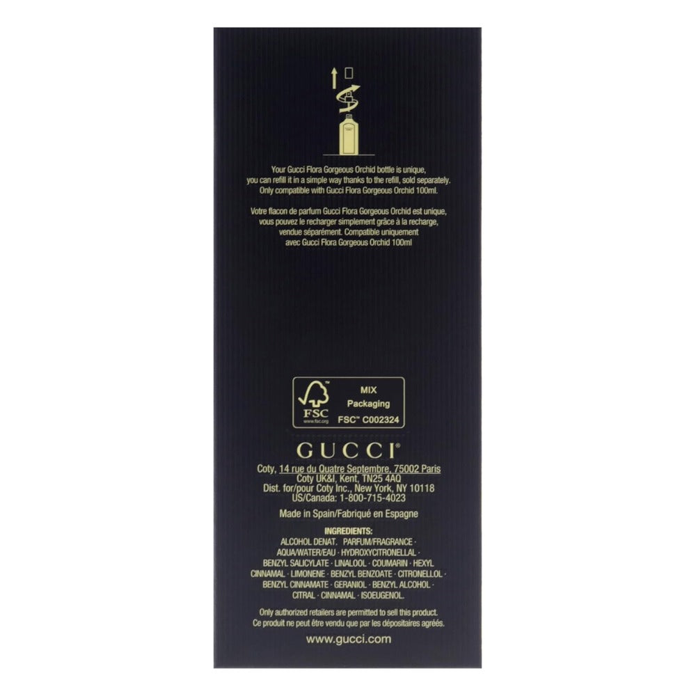Gucci Flora Gorgeous Orchid Eau de Parfum Spray for Women 3.3 Oz 100ml
