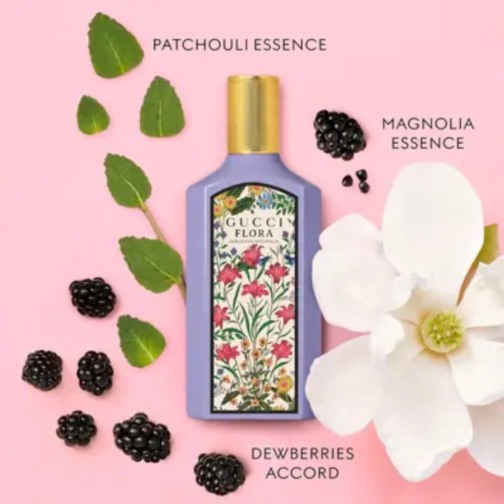 Gucci Flora Gorgeous Magnolia Eau de Parfum Spray for Women 3.3 Oz 100ml
